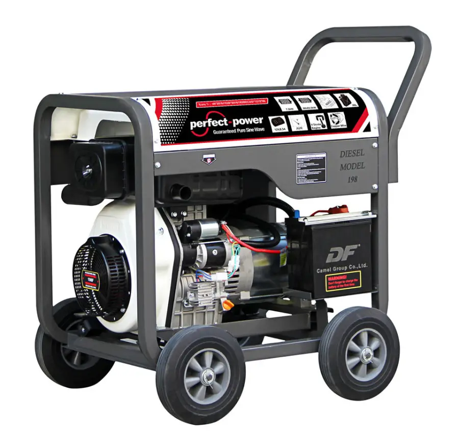 5KW 6KW 7KW 8KW 10KW 50HZ 60HZ Open Portable Type diesel Motor diesel Generator Hiearns — image 3