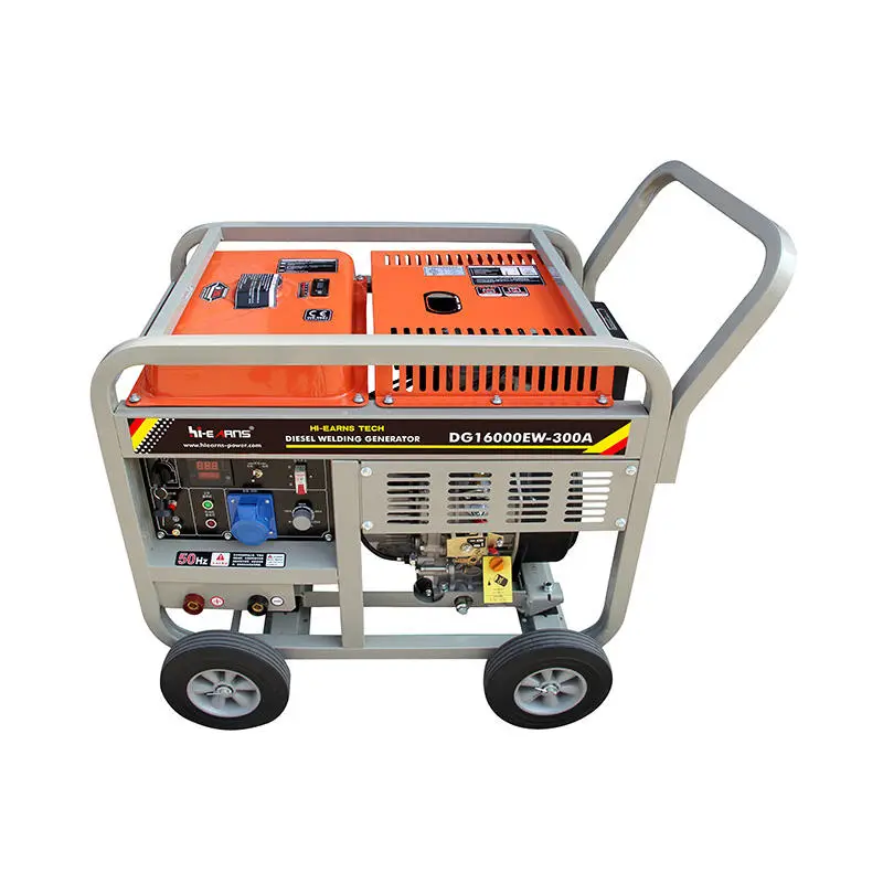 300A 5KW 50/60Hz 3000rpm Single Phase Open Portable Diesel Generator Welding Machine — image 4