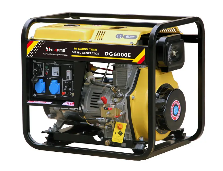 Portable Open Frame 2KW/3KW/5KW Electric Start Air-cooled diesel Generator in Selling — view 1