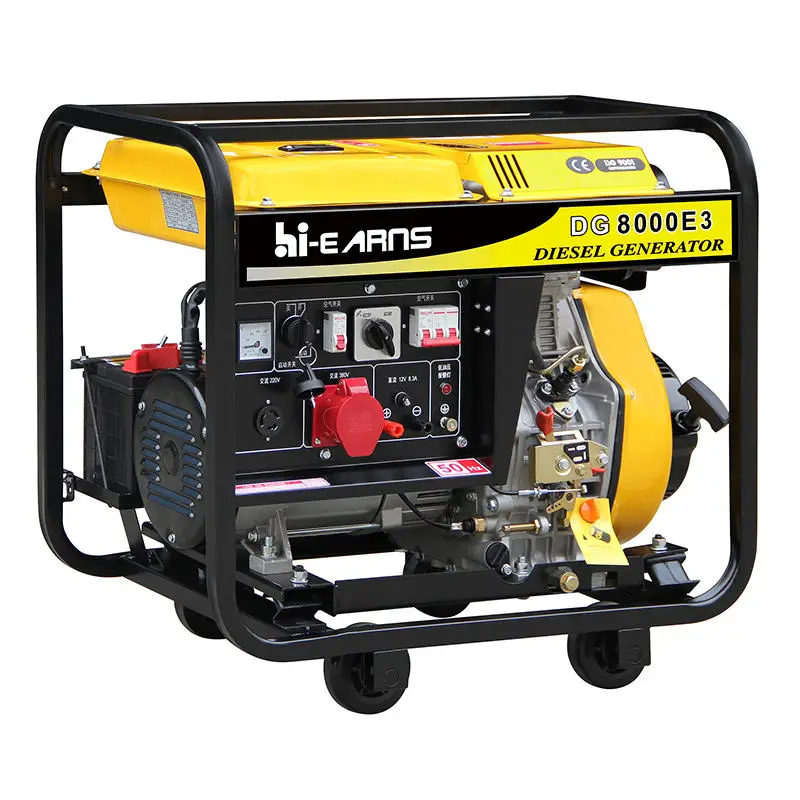 Portable Open Frame 2KW/3KW/5KW Electric Start Air-cooled diesel Generator in Selling — image 4