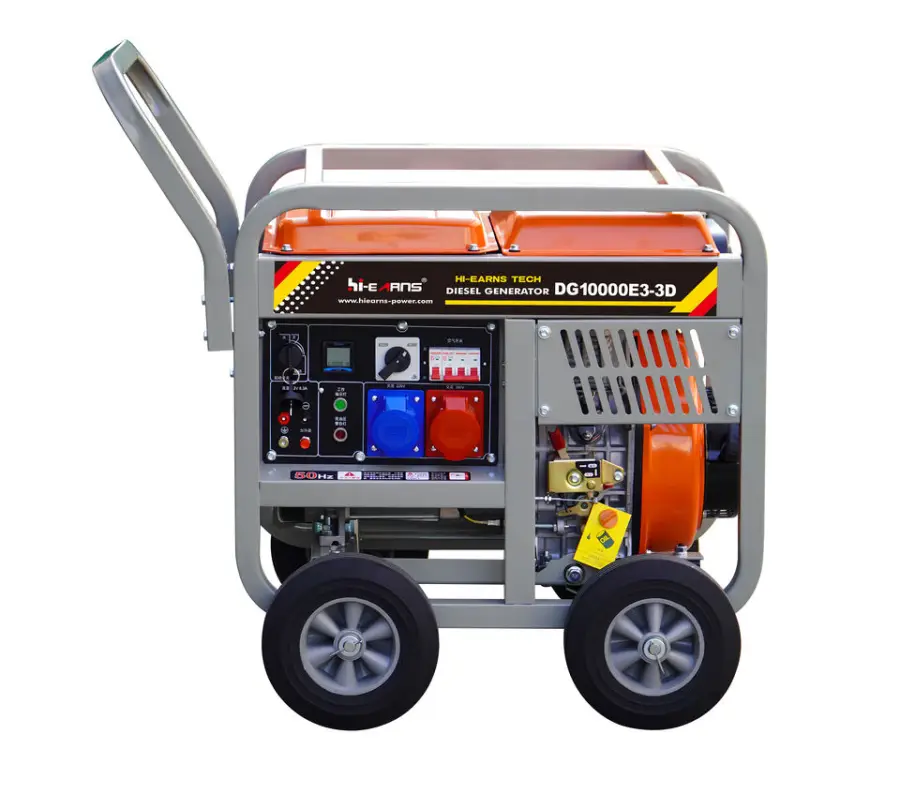 Hiearns Small Generator 6KW 7KW 7.5KW 10KW 6000 7000 7500 10000 Watt Diesel Portable Generator Price Cost-effective — view 1