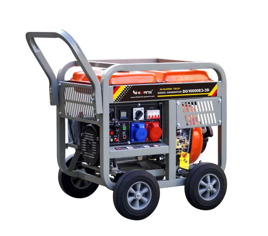 Hiearns Small Generator 6KW 7KW 7.5KW 10KW 6000 7000 7500 10000 Watt Diesel Portable Generator Price Cost-effective — image 3