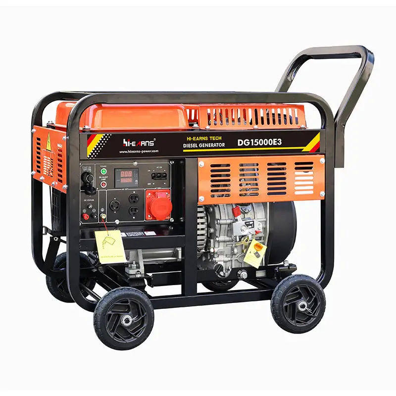 Hiearns DG15000E3 10KW diesel Generator Open Frame Use Single Cylinder diesel Engine — image 3