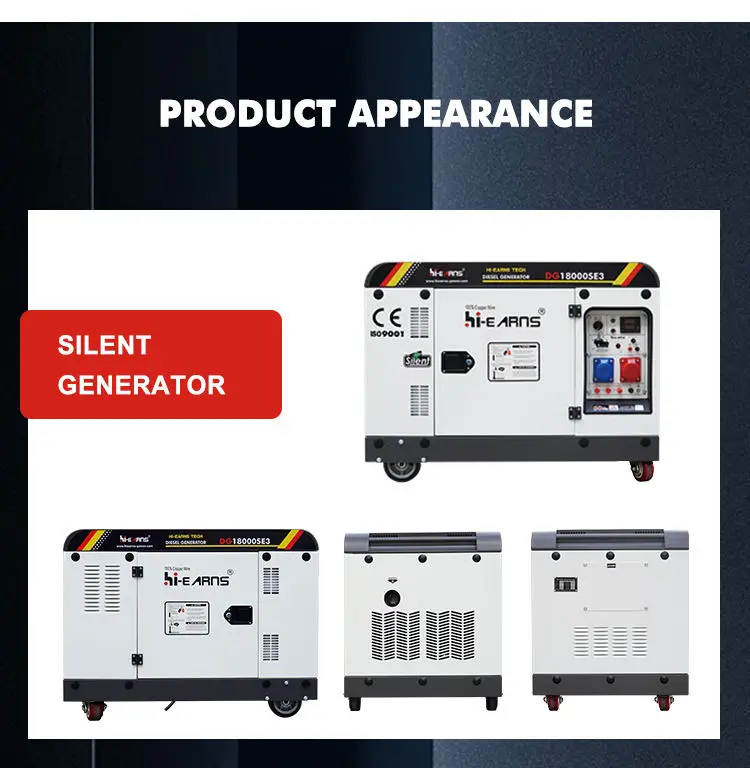 10KW 12KW 10KVA 15KVA 20KVA Silent AC DC Home Standby Power Engine Generator Set Diesel Inverter 10-17KW Generators — image 2