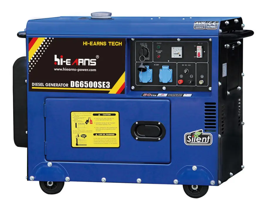 5KW 6KW 8KW Super Silent Diesel Generator with All Copper 12V Electric Start 110V/220V/400V/380V 1500rpm 50/60Hz Silent ATS — image 5