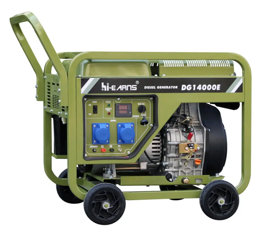 Hiearns 8KW 10KW Three Phase Diesel Generators Using Air Cool System Diesel Engine — view 1