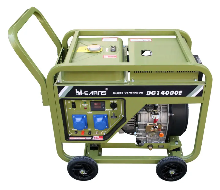 Hiearns 8KW 10KW Three Phase Diesel Generators Using Air Cool System Diesel Engine — image 2