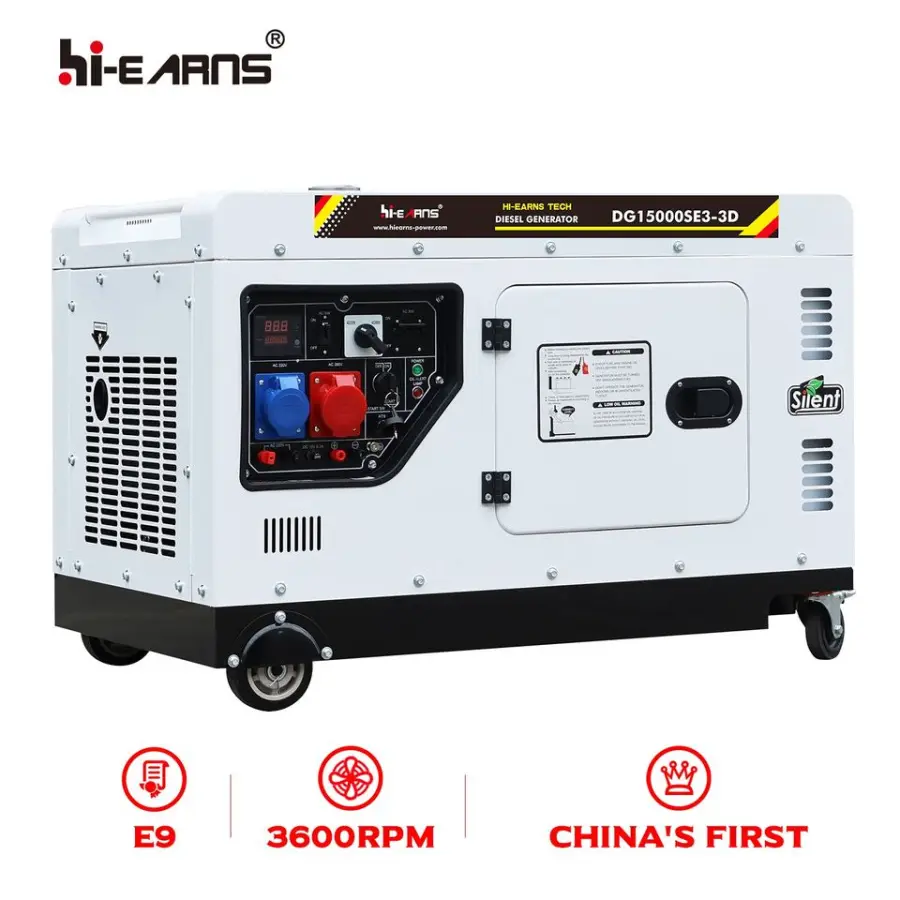 Ultra Quiet Diesel Generator Auto Start 1800 RPM ATS CE Certified Soundproof Power Supply 50/60Hz 220V Residential/Offic — view 1