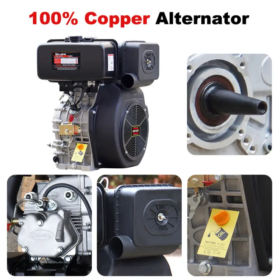 10KW 12KW 16KW Single Phase 50Hz Low Noise New Diesel Generators Portable Outdoor — image 6