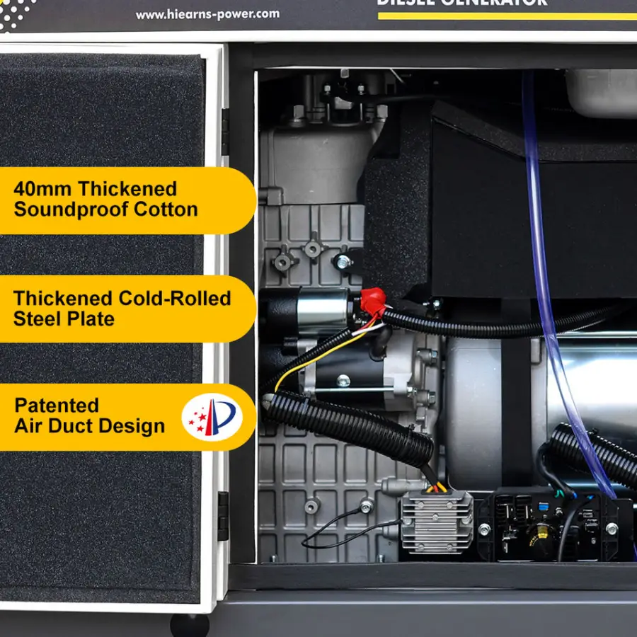 10KW 12KW 16KW Single Phase 50Hz Low Noise New Diesel Generators Portable Outdoor — image 7