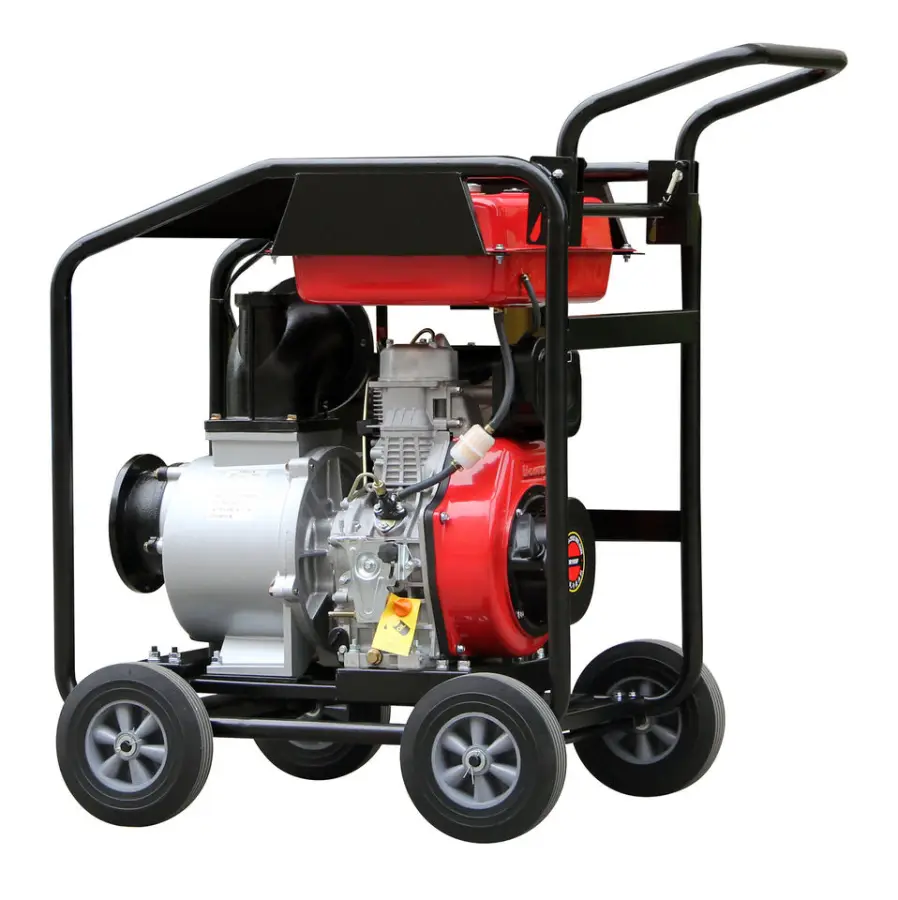 14hp 6 Inch Free Pull Start Single Cylinder diesel Centrifugal Water Pump with 192F diesel Engine — view 1