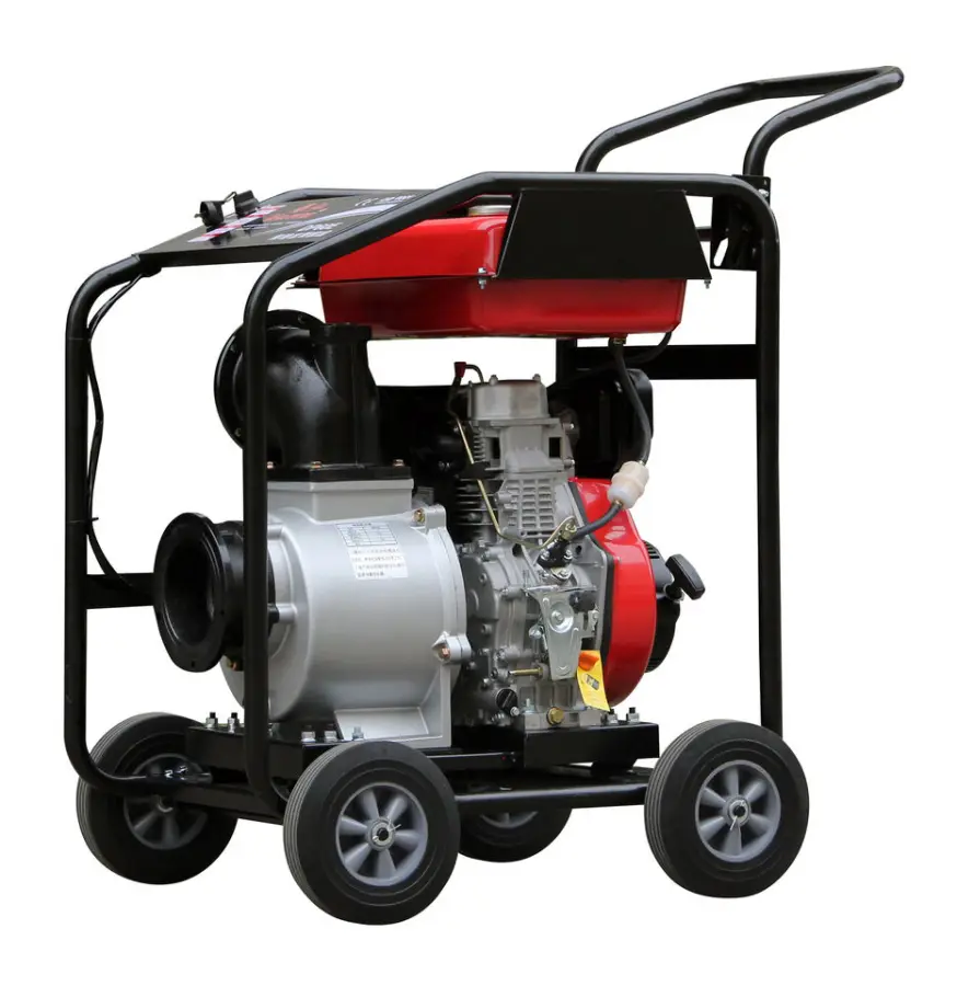 14hp 6 Inch Free Pull Start Single Cylinder diesel Centrifugal Water Pump with 192F diesel Engine — image 2