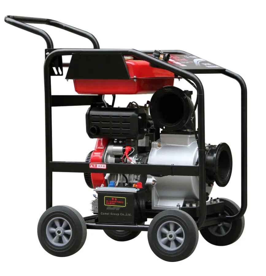 14hp 6 Inch Free Pull Start Single Cylinder diesel Centrifugal Water Pump with 192F diesel Engine — image 3