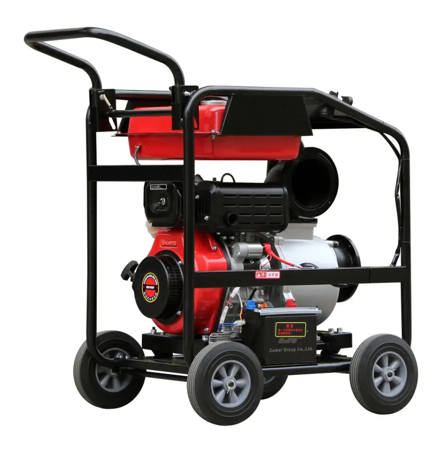 14hp 6 Inch Free Pull Start Single Cylinder diesel Centrifugal Water Pump with 192F diesel Engine — image 4