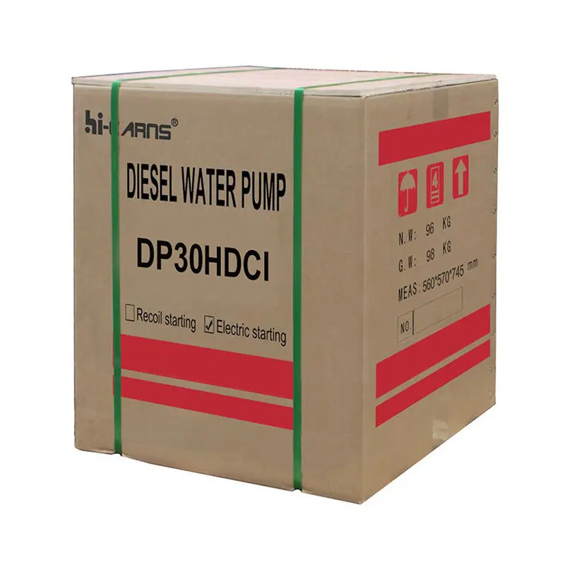 14hp 4inch 100mm High Pressure Cast Iron Diesel Water Pump with Diesel Engine and 12.5L Fuel tank — image 6