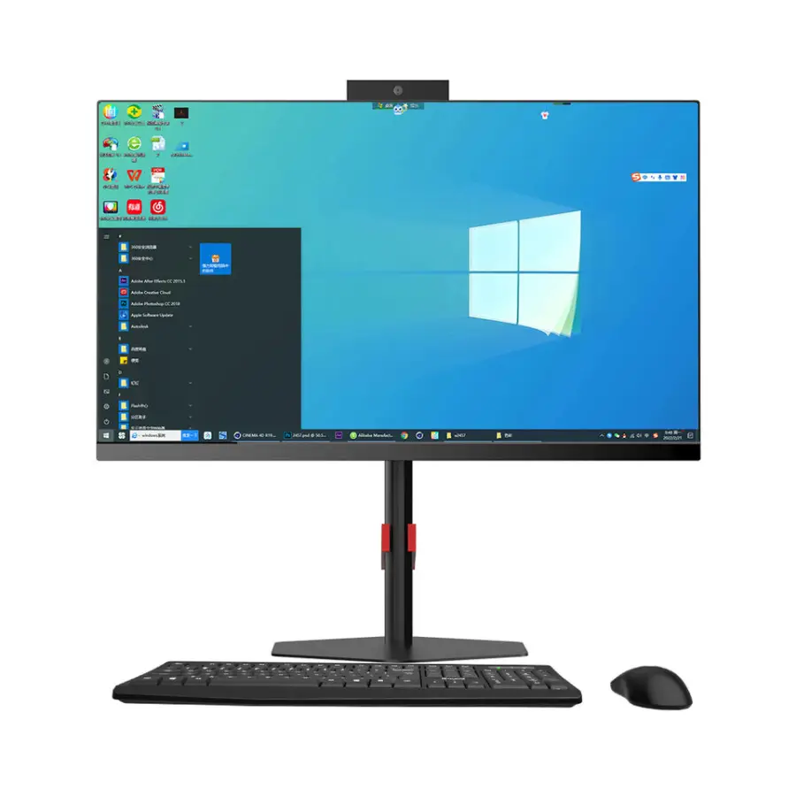 High Quality 23.8" 21'' Touch Screen All in One Pc Intel Core I7/i5/i3 J4125 Cpu Candy Bar Monoblock Gaming Desktop Comp — view 1