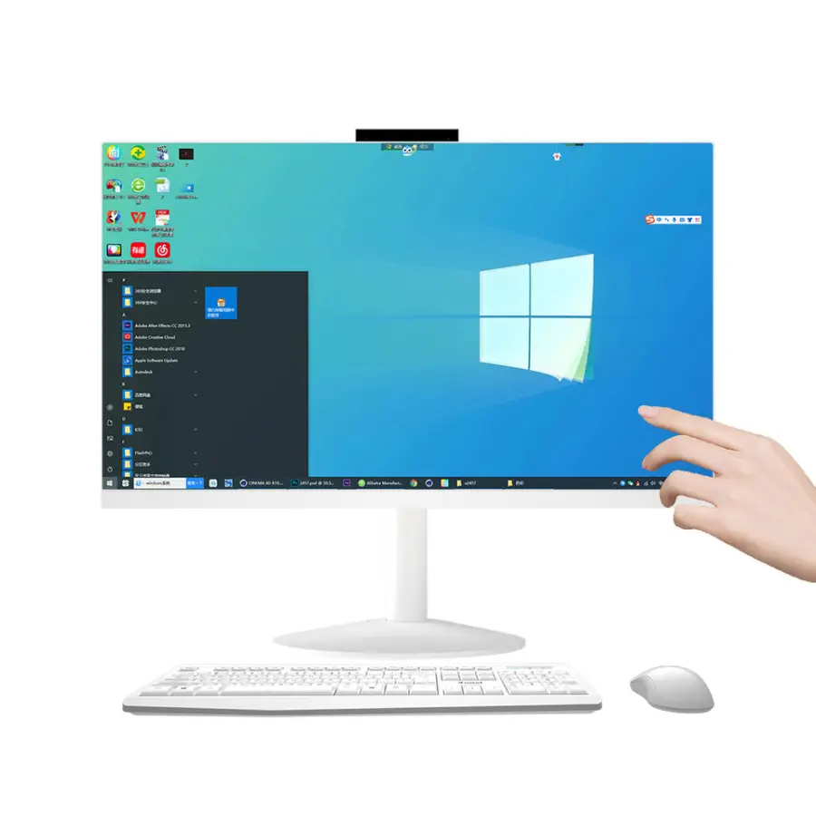 27 Inch Wide Screen Monoblock I3 I5 I7 Desktop Computer 4gb/8gb/16gb/32gb Ram All in One Pc — view 1