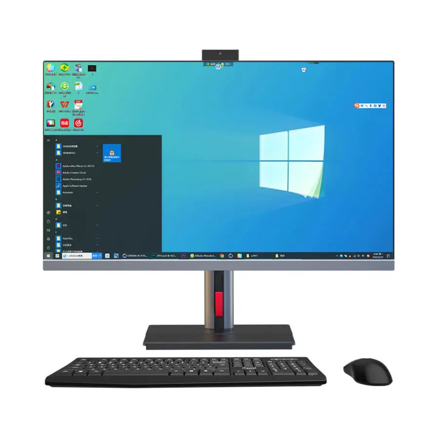Hot Sale Curved All in One Pc 23 27 Inch Core I3 I5 I7 Monoblock All in One Computers Desktop Computer Table Gaming Pc — view 1