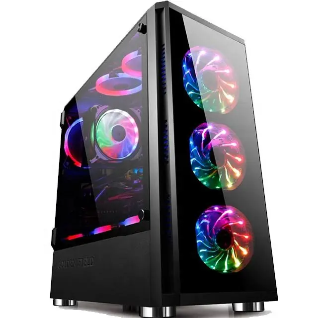Aotesier High quality Core i7 i9 I5 with E5 2650 CPU 16GB Ram SSD HDD Gtx 950 8GB Graphics card gaming desktop pc gamer — view 1
