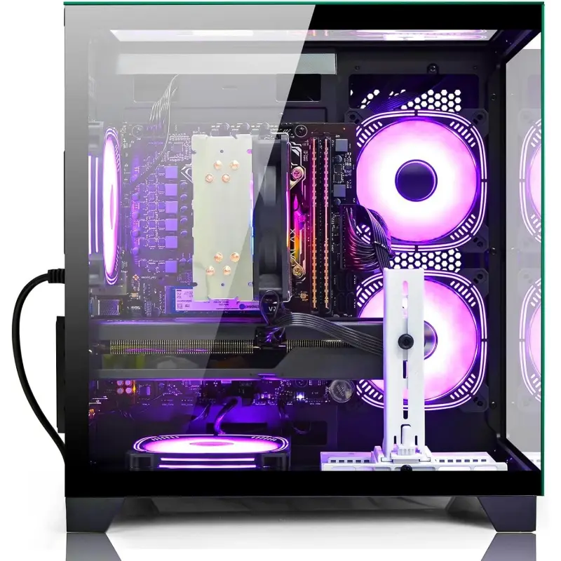 PC Desktop Ryzen 5 | 16GB DDR3 RAM | GeForce RTX 1060 8GB | High-Performance Gaming & Design Computer, Black pc gaming — image 4