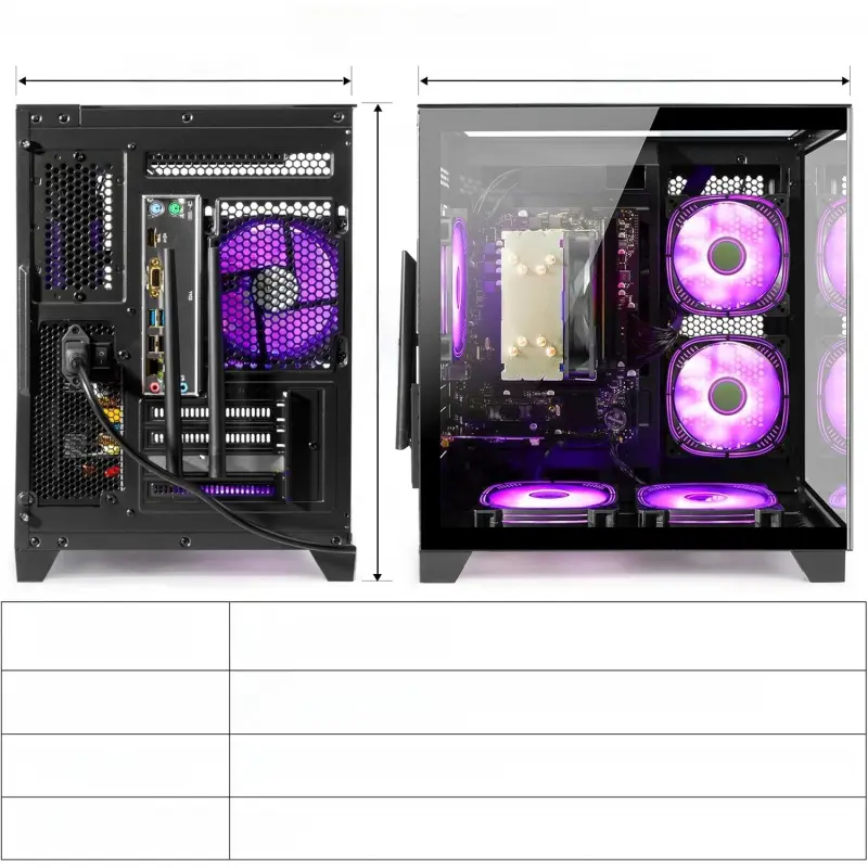 PC Desktop Ryzen 5 | 16GB DDR3 RAM | GeForce RTX 1060 8GB | High-Performance Gaming & Design Computer, Black pc gaming — image 7