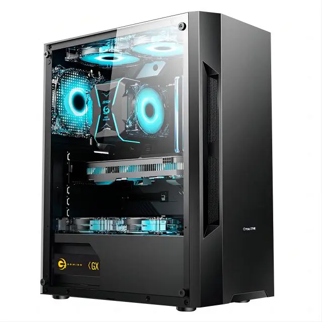 AOTESIER Gaming PC core i7 CPU With 8G /16G RAM 256G SSD HD4600 ATX/ITX/M-ATX full view side panel Temper Glass Front pc gamer — image 4