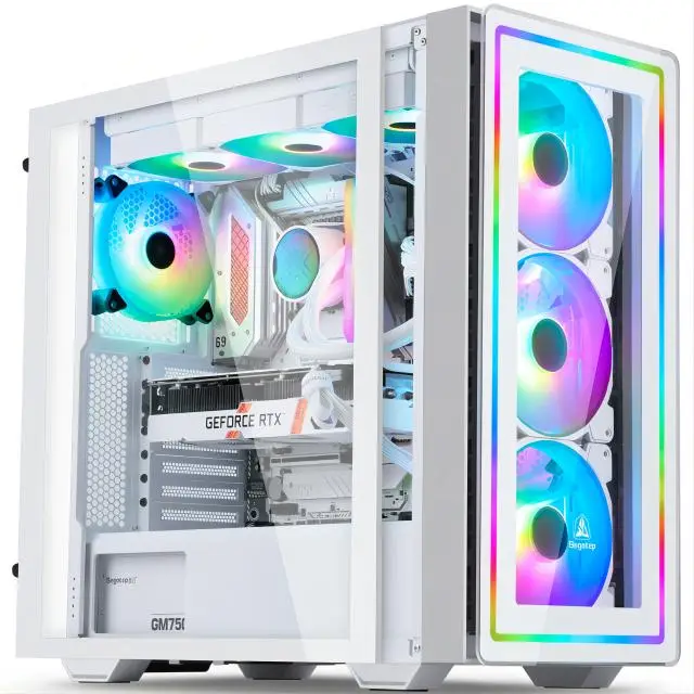 Aotesier Core i7 CPU Affordable Computer full set 8G/16G RAM 256GB SSD home office gaming pc desktop computer gamers PC — view 1