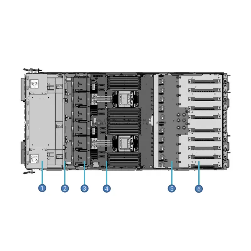 Top Selling Gooxi ASI4108G-D12R-G4 Xeon 5418Y Cpu 2000W Psu 4u 8card Gpu Server — image 4