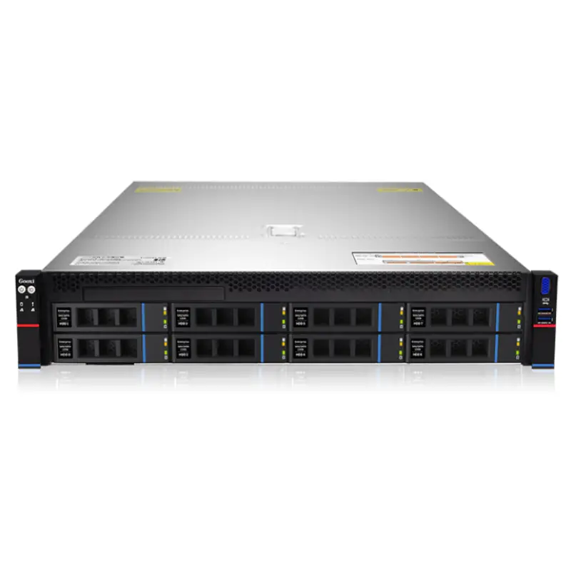 2U 8-Bay Gooxi Server Barebone with 24 DDR5 Memory Slots AMD EPYC 9004 (Genoa) Processors Stocked Rack Model SR201-D08R- — view 1