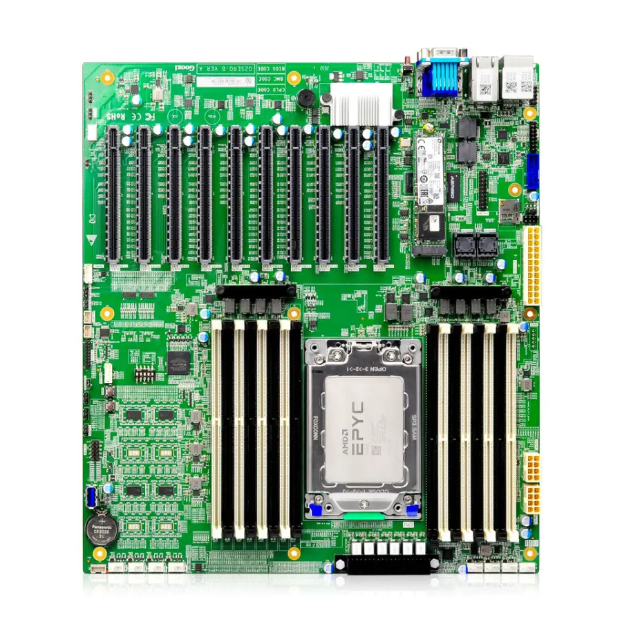Single Socket AMD Rome Motherboard — view 1