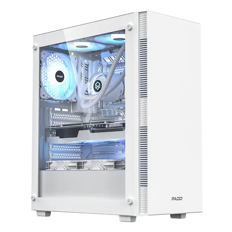 Sleek Mid-Tower Desktop PC Intel I5-13400, 16GB RAM 512GB SSD, Low Noise, Stable Prebuilt Host for Company Office Use — view 1