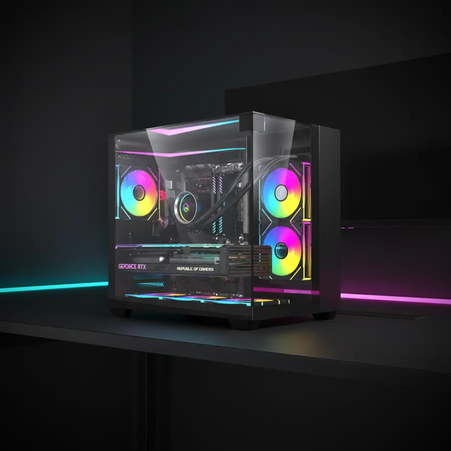 ATX Gaming Desktop PC i5-13400F RTX 4060 16GB RAM 512GB SSD Good Heat Dissipation Full Set Host for E-sports and Entertainment — image 2