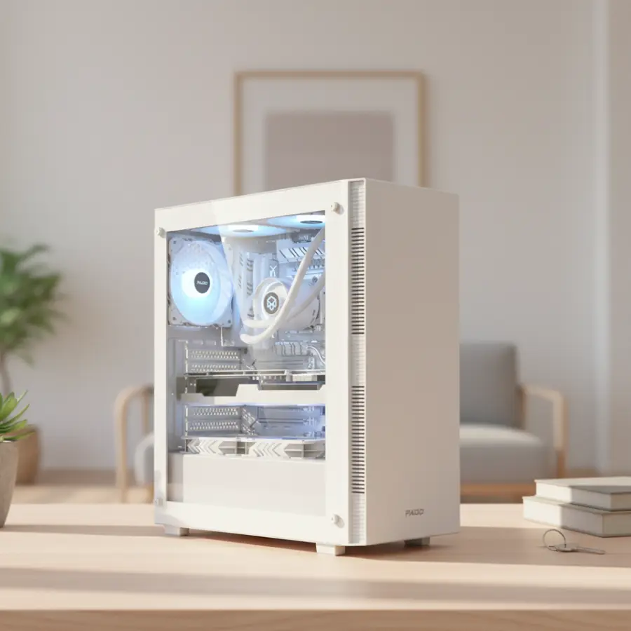 Sleek Mid-Tower Desktop PC Intel I5-13400, 16GB RAM 512GB SSD, Low Noise, Stable Prebuilt Host for Company Office Use — image 3