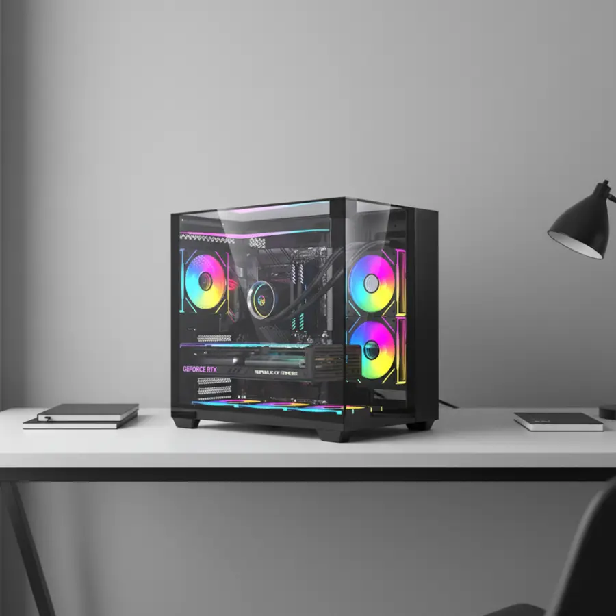 Standard Full Tower Prebuilt Desktop PC Intel I5 Processor, 16GB RAM 512GB SSD, Complete Interfaces, — view 1