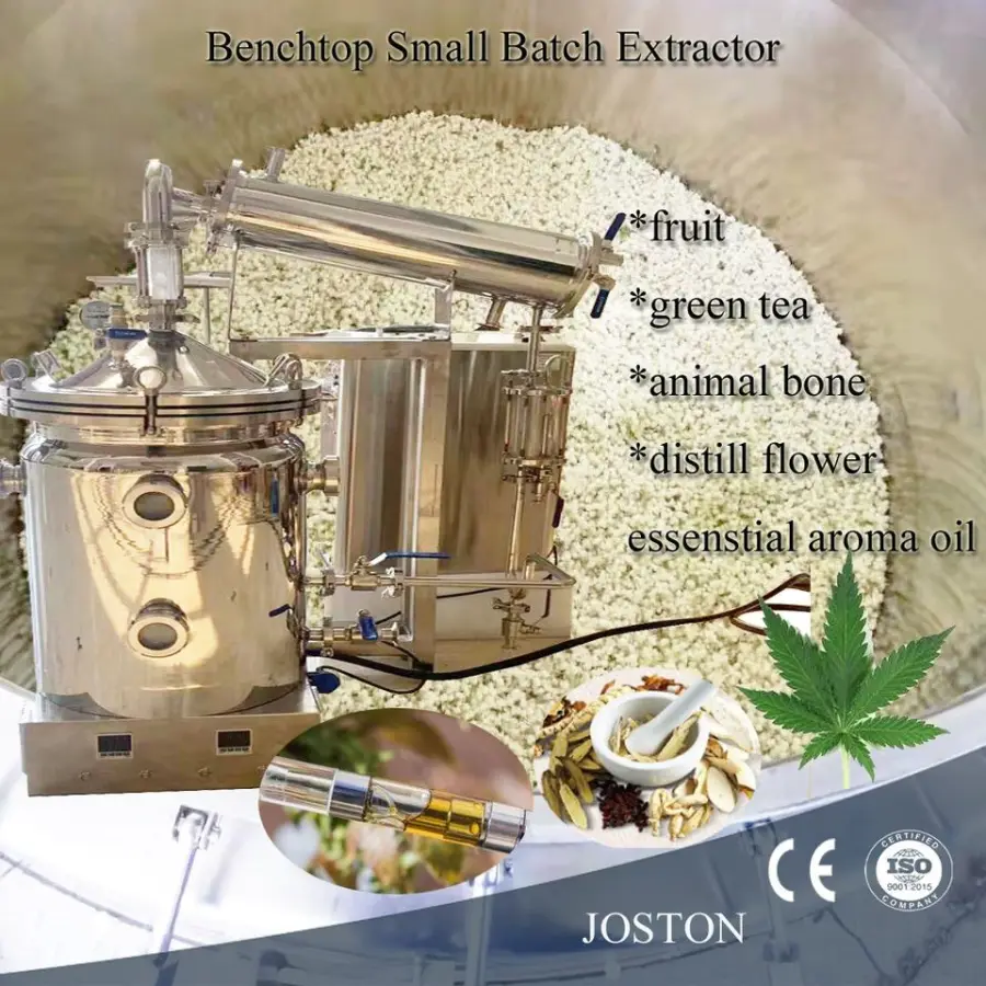 JOSTON SS304/SS316L 30L Essential Oil Laboratory Solvent Lab Oil Extraction Equipment Benchtop Small Batch Extractor — image 4