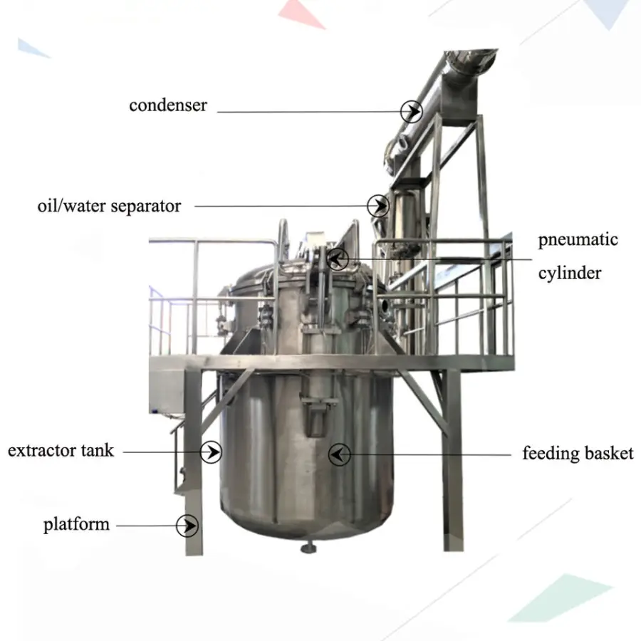 Jasmine Palm Olive Oil Essential Oil Basket Type Extraction Machine — image 4