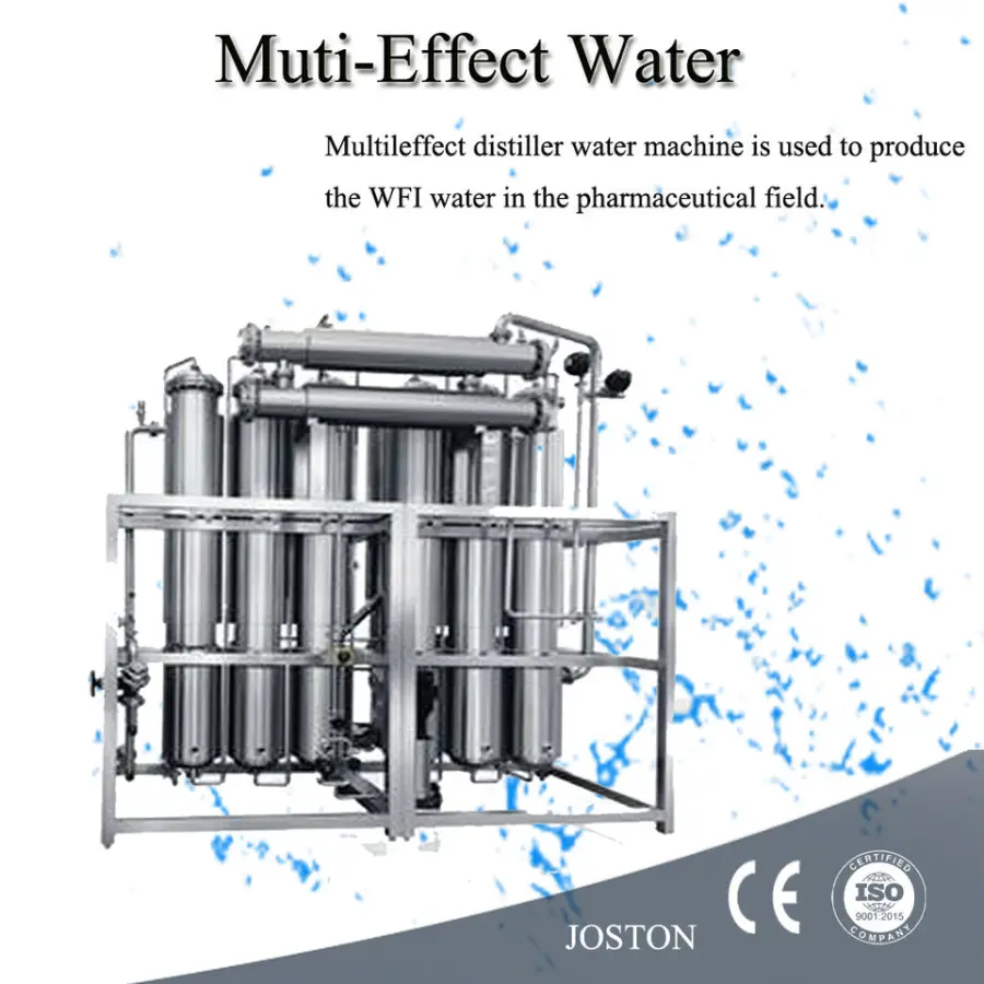JOSTON 1000L/H Multi-Effect Distilled Water Machine 0.1-8T Steel Material with PLC Core Components Injection Water Purification — image 4