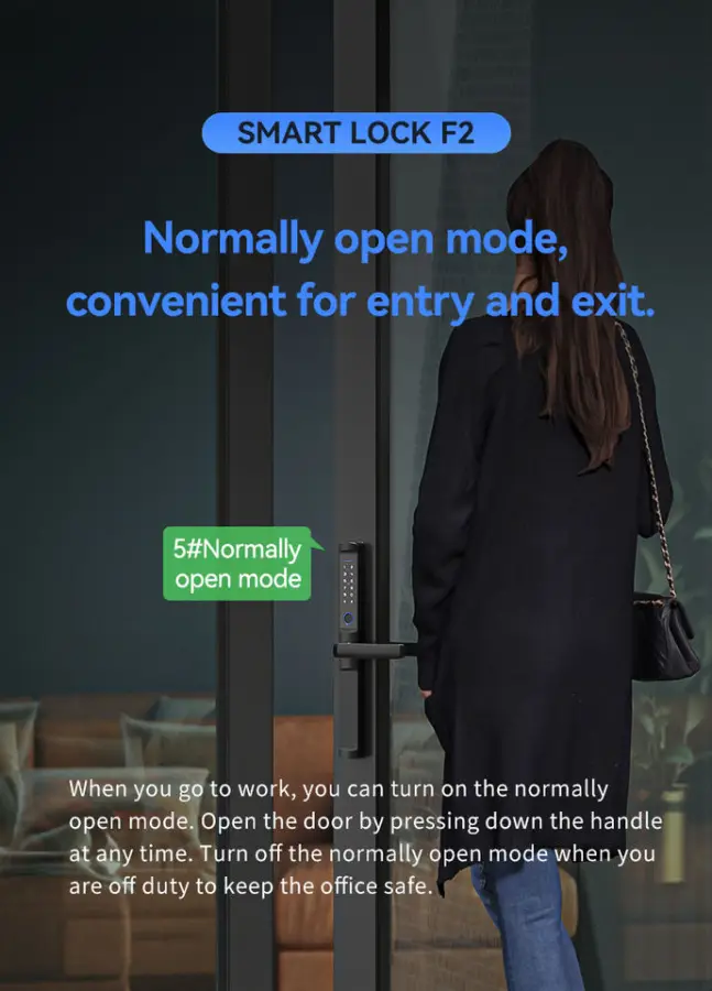 SinovoTEC F2 High Quantity IP66 Waterproof Zinc Alloy Smart Door Lock Tuya App Remote Control Fingerprint Keyless Digital Lock — image 6