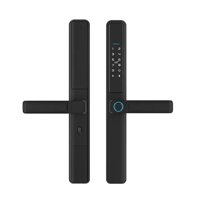 Sinovo Waterproof New Design Camera Tuya WiFi Aluminum Sliding Door Lock Tuya Smart Door Lock with Camera — image 3