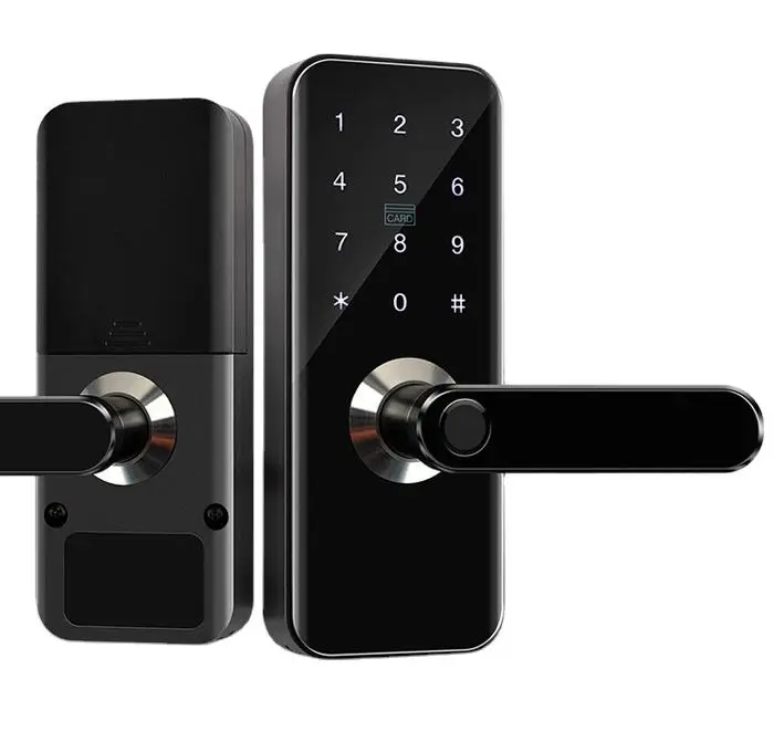 SINOVO Tuya WIFI App High Security Fully Automatic Smart Lock Biometric Fingerprint Automatic Smart Door Lock — view 1