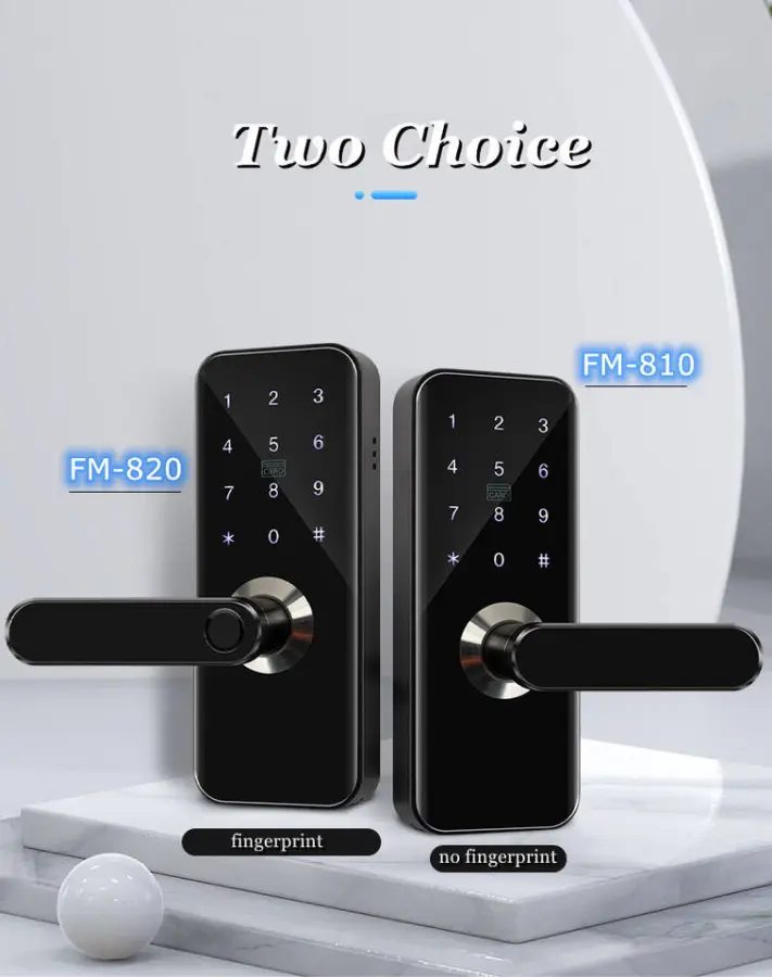 SINOVO Tuya WIFI App High Security Fully Automatic Smart Lock Biometric Fingerprint Automatic Smart Door Lock — image 3