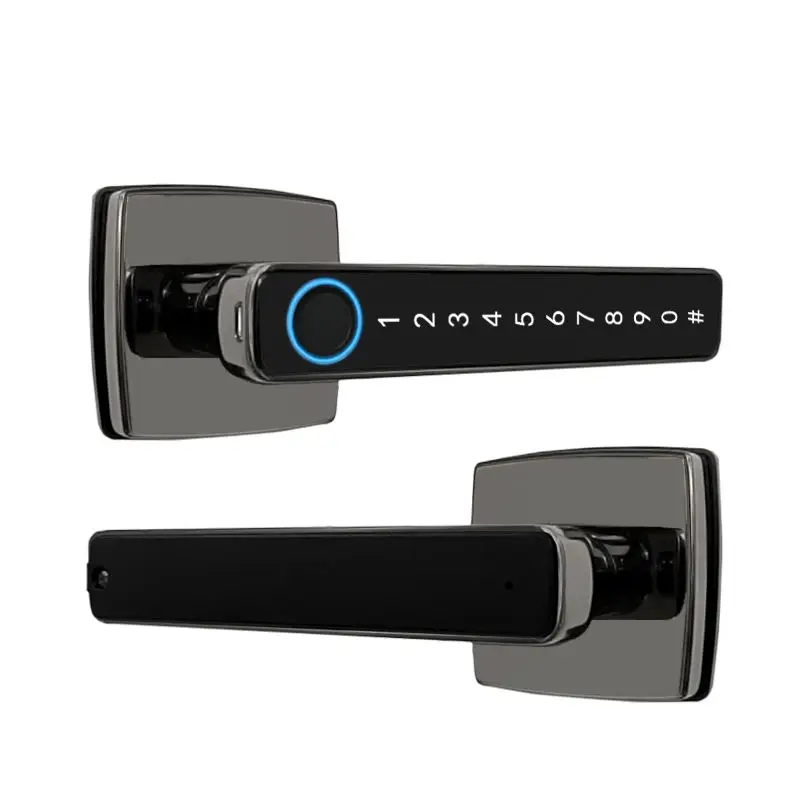 Sinovo APP Remote Control Digital Lock Door Security System Handle Electric Keyless Entry Smart Fingerprint Door Lock fo — view 1