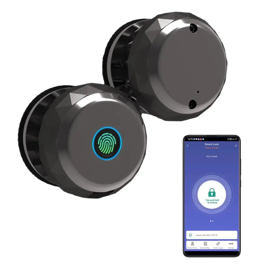 Sinovo Electronic Security Digital Door Knob Fingerprint Electronic Lock Tuya App Knob Door Lock — view 1