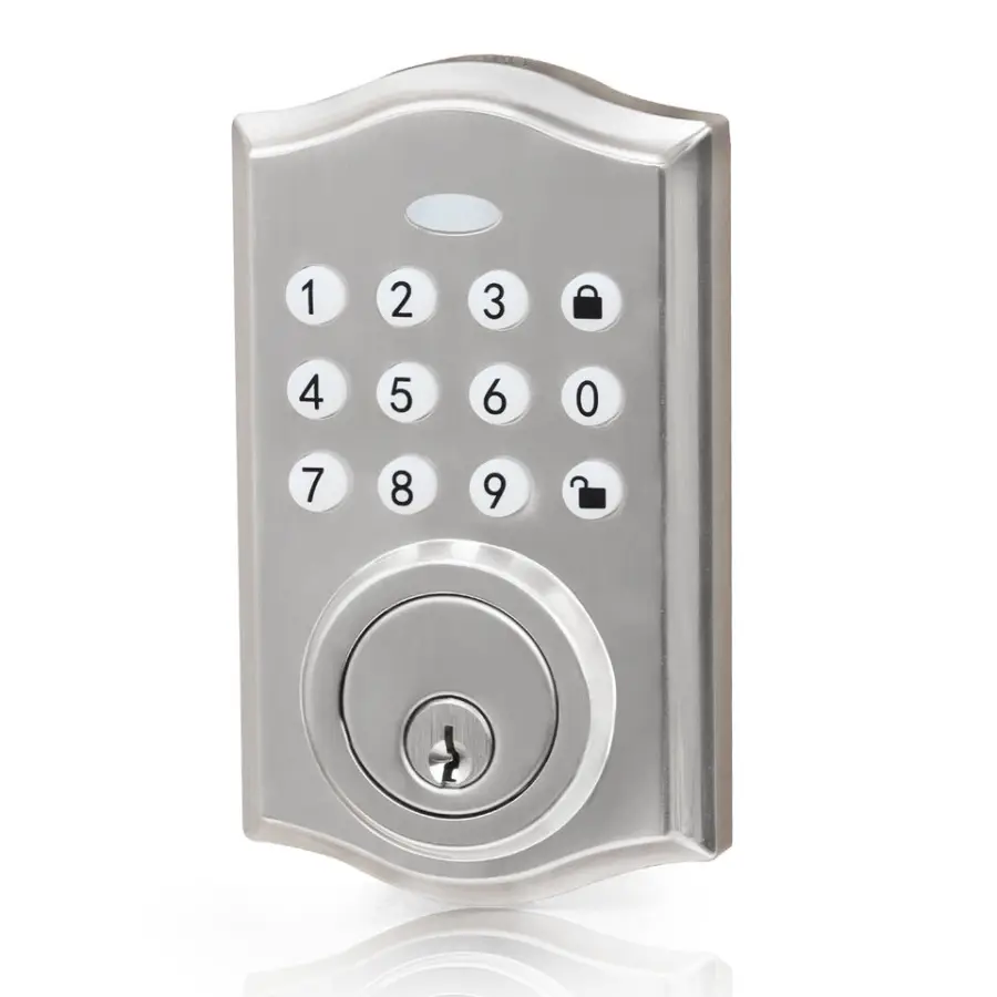 SINOVO Hot Selling Number Keypad Password Electronic Deadbolt Keyed Entry Front Combination Security Digital Door Lock — view 1