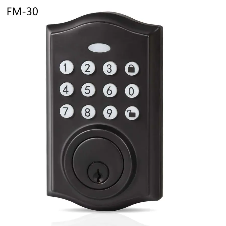 SINOVO Hot Selling Number Keypad Password Electronic Deadbolt Keyed Entry Front Combination Security Digital Door Lock — image 5