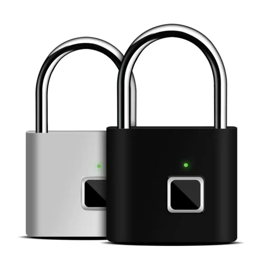 SINOVO Portable Mini Smart Lock Fingerprint Padlock Keyless Waterproof Biometric Fingerprint Lock for Suitcase Handbag L — view 1