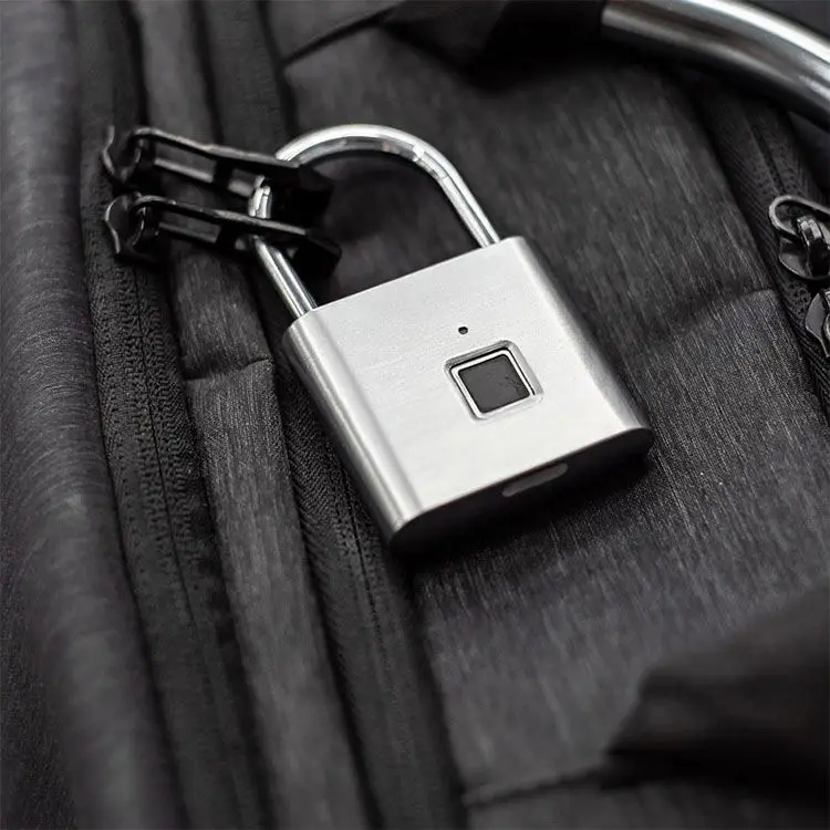 SINOVO Portable Mini Smart Lock Fingerprint Padlock Keyless Waterproof Biometric Fingerprint Lock for Suitcase Handbag Luggage — image 5