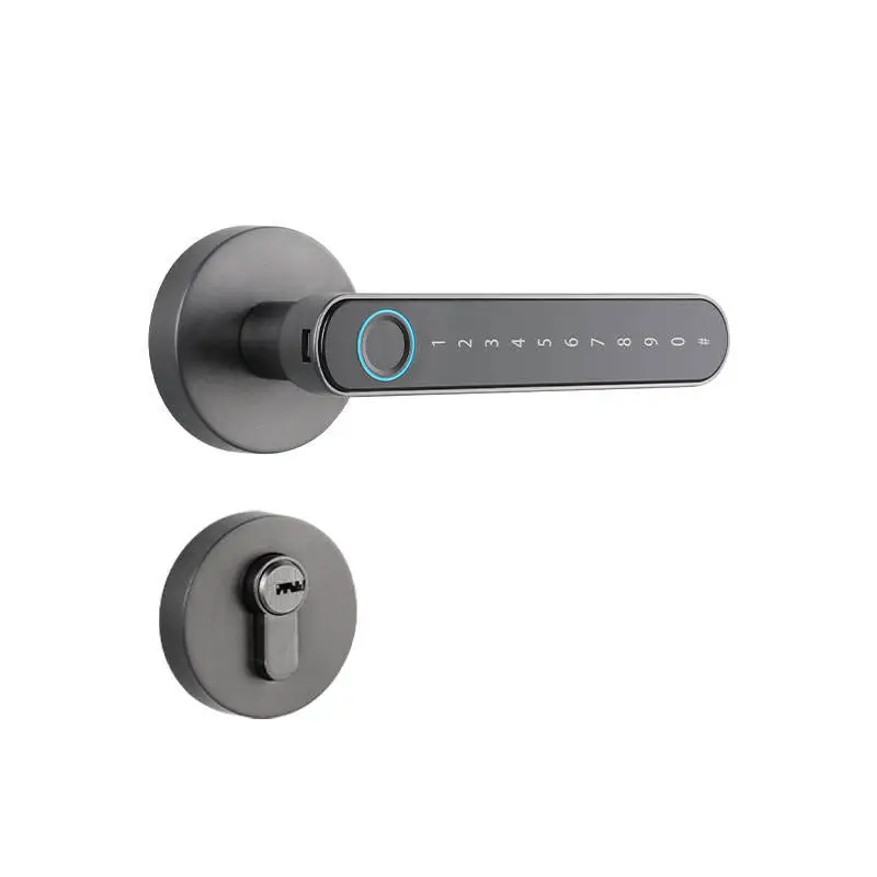 SINOVO Best Smart Waterproof Digital Fingerprint WIFI Door Handle Code Lock with Tuya APP — image 6