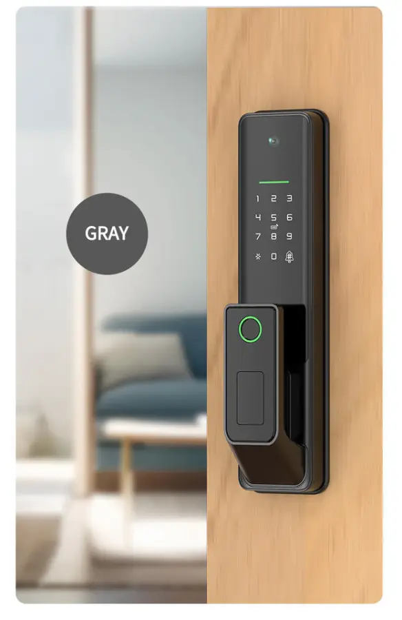 Automatic Smart Lock Camera WiFi Digital Deadbolt Front WiFi Smart NFC Lock Biometric Lock — image 2