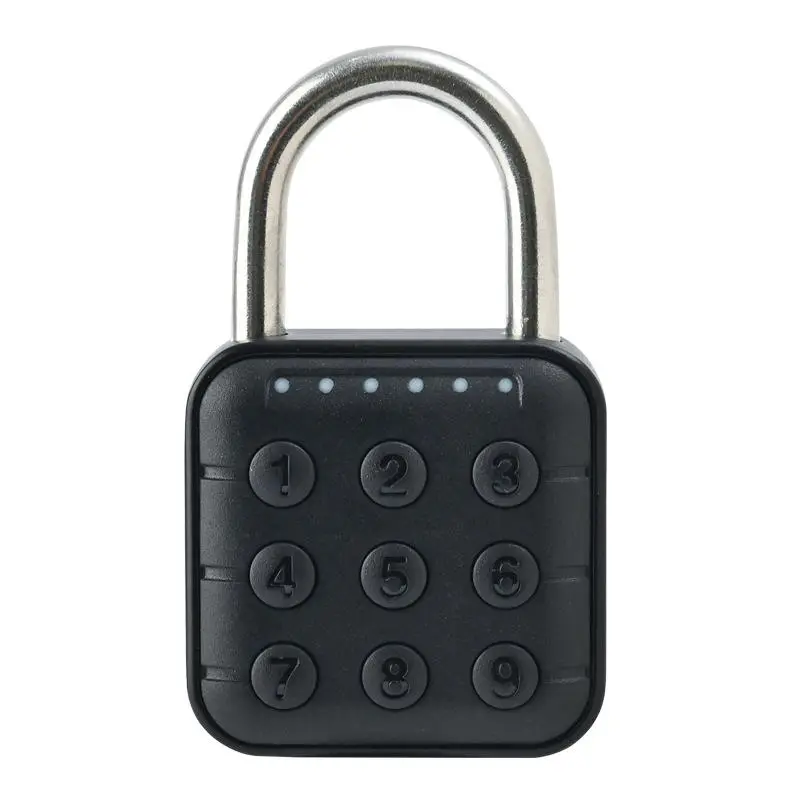 Small Smart Padlock Fingerprint Unlock Digital Keypad Memory Card for Tuya App for Waterproof P67 Keyless Entry Glass Do — view 1